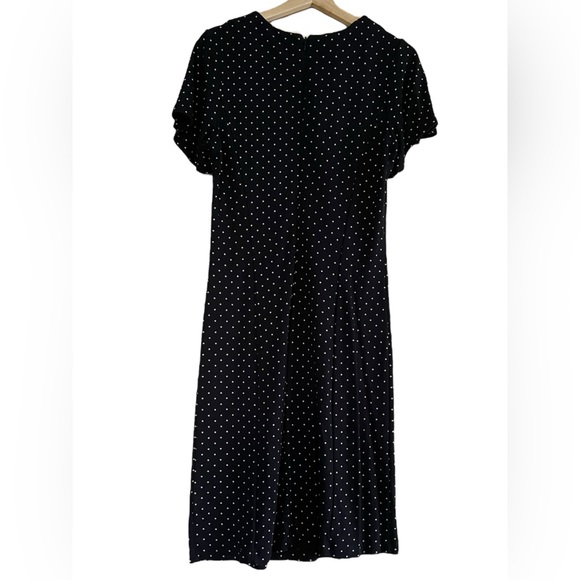Old Navy tan and black polka dot midi dress - medium tall - Picture 2 of 5